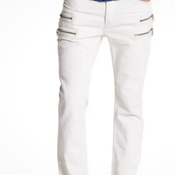 Nwt (255$) Hudson Broderick Front Zip Slouch Skinny Jeans Sz 34x33. Color Topf